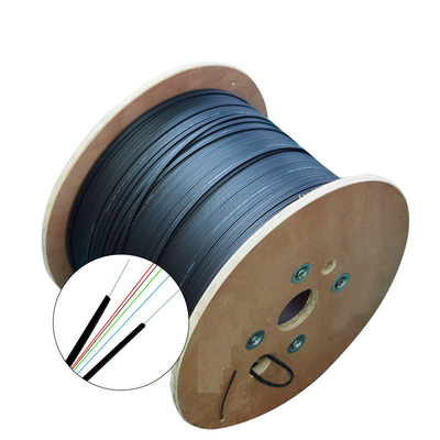 2.0mm 3.0mm Diameter Fiber Optic Cable PVC LSZH Black Outer Sheath