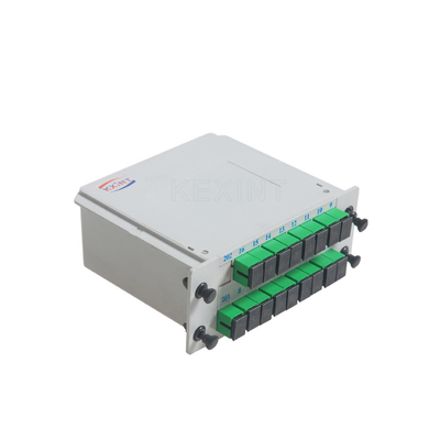 Coloured PLC Splitter 1X16 Fiber Separation SC APC Assette Type