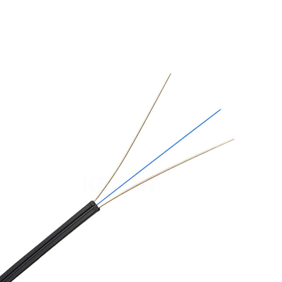2.0mm 3.0mm Diameter Fiber Optic Cable PVC LSZH Black Outer Sheath